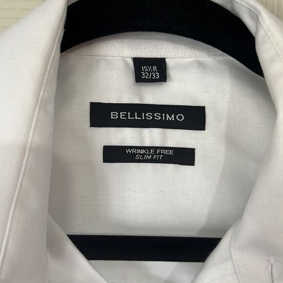 Bellissimo button down men shirt/Size 15 1/5 R-32/33 - Picture 5 of 8